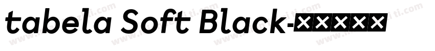 tabela Soft Black字体转换